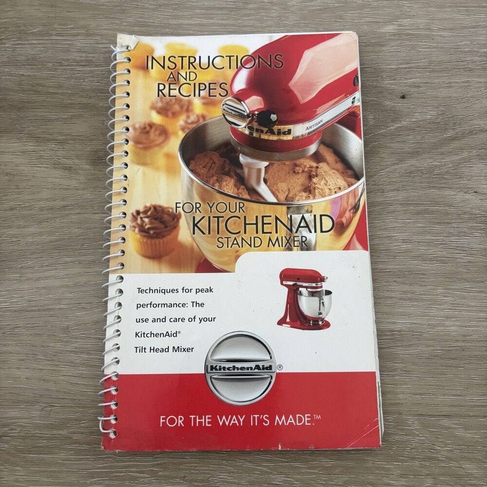 KitchenAid Stand Mixer Manual Booklet Instructions Recipes TiltHead 2007 9709785